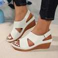 thumbnail image 4 of Sandales Habillées à Talon Compensé pour Femmes 2025 avec Bride Arrière Ajustable Été Confortables Sandales Orthopédiques de Marche, 4 of 8