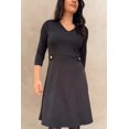 thumbnail image 1 of ELEVENMTL Robe Ligne A pour Femmes avec Boutons Dorés, 1 of 10