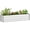Silver, variant on Outsunny Galvanized Raised Garden Bed, Elevated Large Metal Planter Box