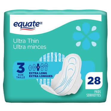 Equate Extra Long Super Ultra Thin Pads with Flexi-Wings®