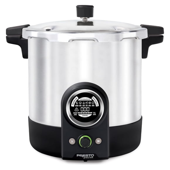 Presto 23 Quart Digital Pressure and Water Boiling Canner, LED Digital Display