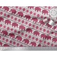 thumbnail image 2 of Soimoi Rayon Fabric Aztec & Tribal Elephant Ethnic Printed Fabric 1 Yard 42 Inch Wide, 2 of 3