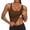 Coffee, variant on Olyvenn Tank Top with Built in Bra for Women Summer Sleeveless Workout Camisoles Spaghetti Strap Tank Tops Basic Undershirt White L