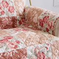 thumbnail image 2 of CHOK Floral Patchwork Reversible Washable Pet Furniture Protector  (54” Love Seat  Gray / Aqua), 2 of 7