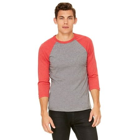 Bella + Canvas Unisex 3/4-Sleeve Baseball T-Shirt