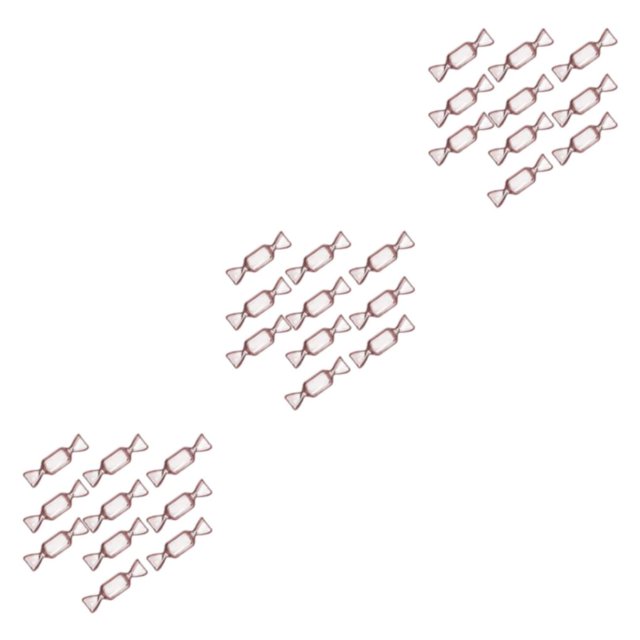 relayinert Mini Organisateur de Colliers en Forme de Bonbon Rangement de Colliers Rose 10 Pcs 3Ensemble