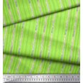 thumbnail image 2 of Soimoi Green Rayon Fabric Leaves & Bamboo Tree Decor Fabric Printed Yard 56 Inch Wide, 2 of 3