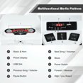 thumbnail image 3 of Costway 12V Kids 4-Wheeler ATV Quad Ride On Car w/ LED Lights Music  USB White, 3 of 10