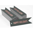 thumbnail image 2 of Inkdotpot Real Rose Gold Foil Happy Holiday Tags Favor Hang Paper Tags 100 Pieces, 2 of 6