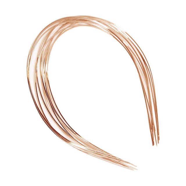 mmirethe Tendance 5mm Bandeaux en Acier Inoxydable pour les Filles Or 1mm 10 Pcs 5Set