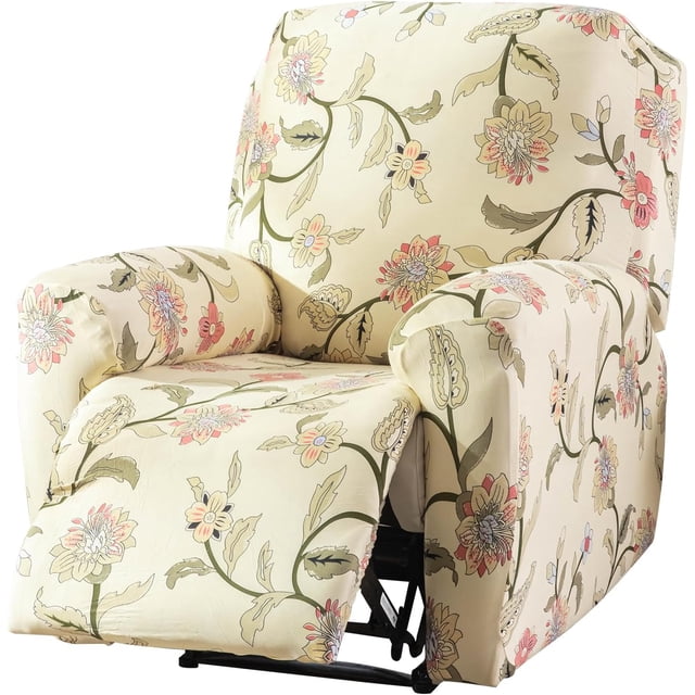 Stretchable Printed Recliner Cover – Protective Elastic Slipcover for Home Reclining Chairs
