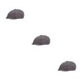 thumbnail image 2 of QualitChoice Man Flat Cap Portable Reusable Adjustable Breathable Gentleman Hat Berets Light Grey 3Set, 2 of 6