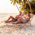 thumbnail image 2 of Gymax 2PCS Tanning ChairFolding Beach Lounge Chair w/5-Position Adjustable Backrest Beige, 2 of 10