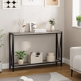 thumbnail image 2 of BeesClover 2 Tier Console Table with Storage Shelf, 43 Inch Narrow Sofa Table, Industrial Hallway Entryway Table with Metal Frame, v-Shaped Support, Adjustable Feet for Living Room Bedroom, 2 of 8