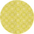 thumbnail image 1 of Ahgly Company Tapis d'Intérieur Lavables en Machine, Ronds, Transitionnels, Brun Doré, Jaune, Ronds de 7 Pi, 1 of 7