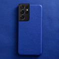 thumbnail image 1 of Genuine Leather Case for Samsung Fashion Leather Shell, Sapphire Blue S22 Plus / S21+, 1 of 3