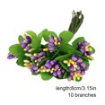 thumbnail image 2 of facefd Plastic Flower Heads Handmade DIY artificial Simulation Bouquet Stamen for Wedding Gift Decoration 10Pcs Type 25, 2 of 4