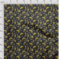 thumbnail image 4 of oneOone Tissu Viscose Chiffon Jaune Floral Rétro Matériel de Couture Imprimé Tissu au Mètre 42 Pouces de Large, 4 of 5