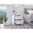 thumbnail image 2 of TUHOME Kaia Nightstand  Engineered Wood Nightstands in  White, 2 of 7