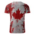 thumbnail image 3 of TIMIFIS T-Shirts à Manches Courtes pour Femmes, Col Rond Décontracté, T-Shirts Imprimés Feuille d'Érable du Canada, Hauts Vintage d'Été, 3 of 3
