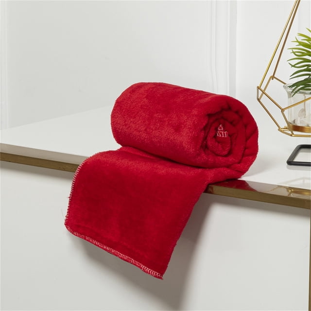 TIMIFIS Sofa Cover Blanket, Solid Color, Summer Office AIRconditioning Nap Blanket, Knitted Small Blanket