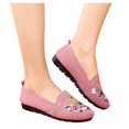 thumbnail image 3 of SMihono Sandales Femmes Été Grande Taille Femmes Décontractées en Maille à Enfiler Compensées Bout Rond Respirantes Chaussures Simples Chaussures Pois Pantoufle en Liquidation, 3 of 8