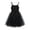 Black Dress, variant on Girls's A Line Dress Toddler Baby Solid Patchwork Lovely Holiday Relaxed Comfy Round Neck Mesh Ruffle Hem Cute Sleeveless Princess Dress Blue 9-12 M