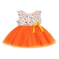 thumbnail image 1 of Robe de Pâques Sans Manches pour Filles Enfants Bunny Floral en Tulle Patchwork, 1 of 8