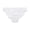 White, variant on Pisexur Women's Sexy Frill Trim Satin Underwear Panties Mid Waist Wavy Cotton Crotch Briefs Smooth Soft Nylon