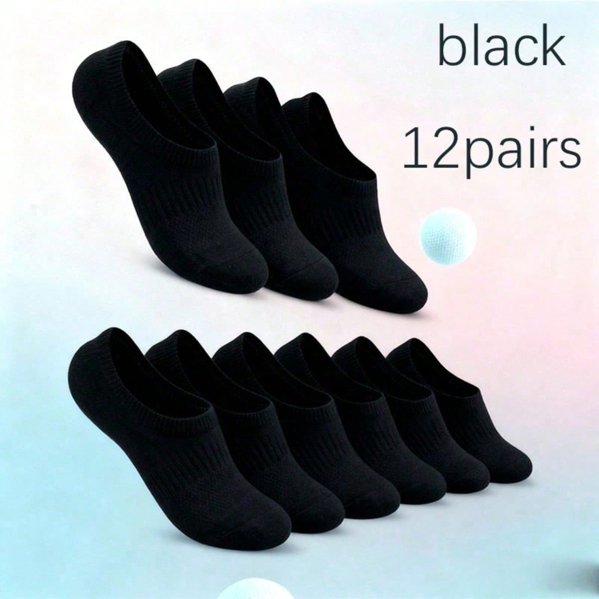 12 Pairs Women No-Show Socks, Stay Hidden And Non-Slip Perfectly, Low-Cut Sports Casual Ankle Socks, Invisible Hidden Non-Slip Breathable Cushioned Running Socks