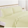 thumbnail image 1 of Home Collection 1200 Thread Count 100% Cotton Egyptian Quality Deep Pocket Stripe Sheet Set (California King, Ivory), 1 of 1