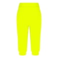thumbnail image 4 of Timegard Womens Sweatpants Capri Pants Cinch Bottom Solid Color Cropped Joggers Workout Pants with Pockets, 4 of 6