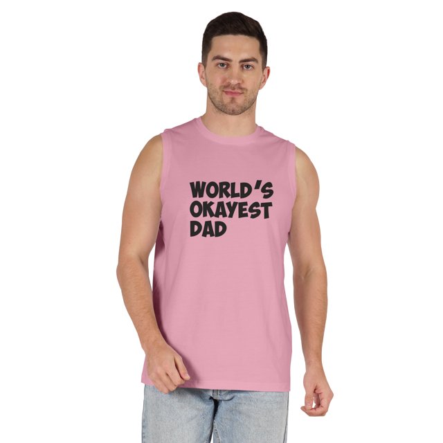 Inkmeso Printed Graphic World Okayest Dad€ T-Shirt For Mens Best Daddy Ever Gift T-Shirt