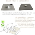 thumbnail image 3 of Grounding Sheet 10% Silver with Grounding Cord Native Cotton for Better Sleep Healthy (26x 52 Inch), 3 of 5