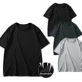 thumbnail image 1 of asjyhkr 3PCS Plus Size Men's Short Sleeve T-Shirt Crew Neck Tshirts Basic Plain Tees M-5XL, 1 of 8