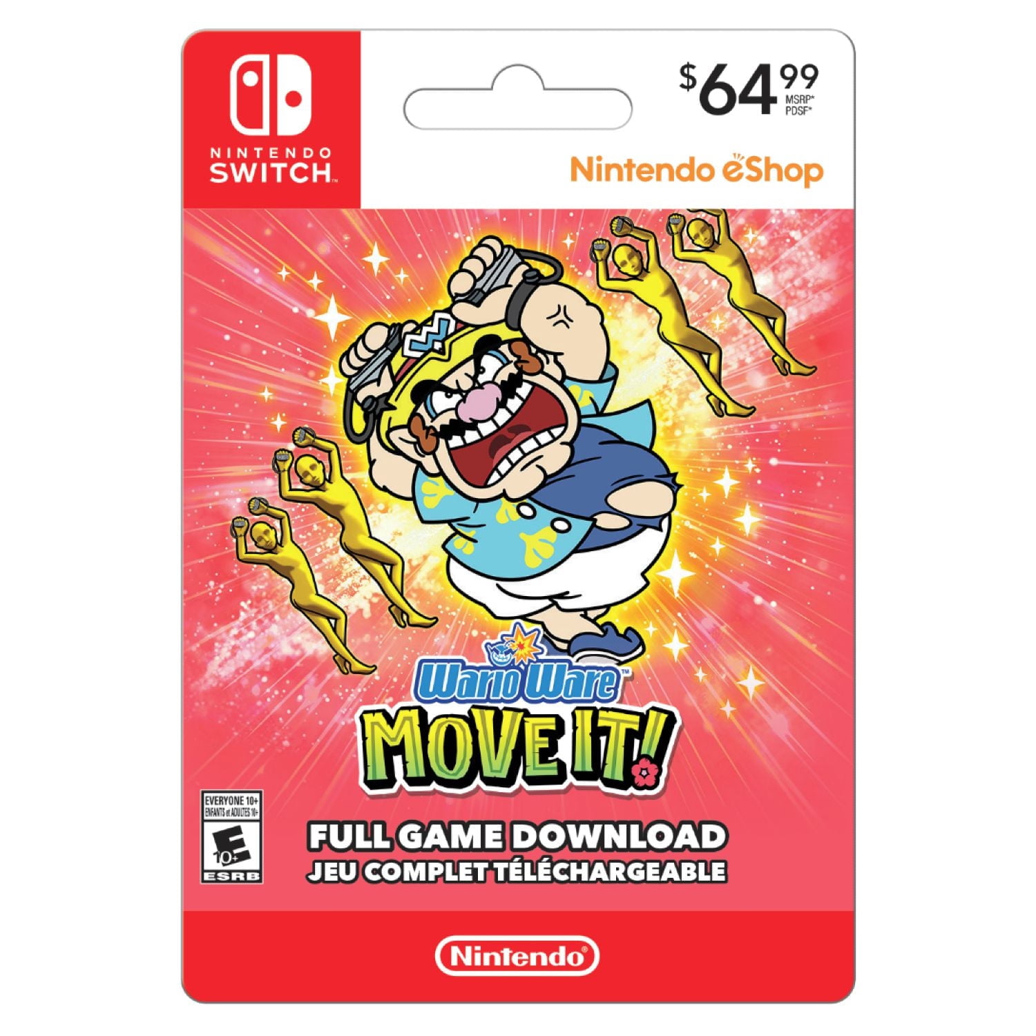 Nintendo Switch WarioWare Move It $64.99 (Digital Code)