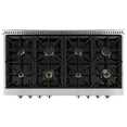 thumbnail image 2 of Ancona Cuisinière à Gaz Encastrée en Acier Inoxydable de Style Commercial de 48 Po, 2 of 7