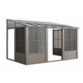 thumbnail image 3 of Gazebo Penguin Florence 8 pi x 12 pi Toit en Polycarbonate Solarium Mural - Sable, 3 of 11