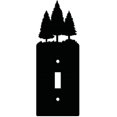 thumbnail image 1 of Trees Iron Single Toggle Light Switch Wall Plate Cover Forest Power Outlet Decorations Rectangle Black with Screws for Switch Electric Outlets for 0.37x1 inches Hole Toggle Switch, 1 of 5