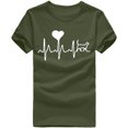 thumbnail image 3 of Birdeem Unisex T-Shirt Printed Pattern Casual Fashion Soild Color Short Sleeve Tops, 3 of 7