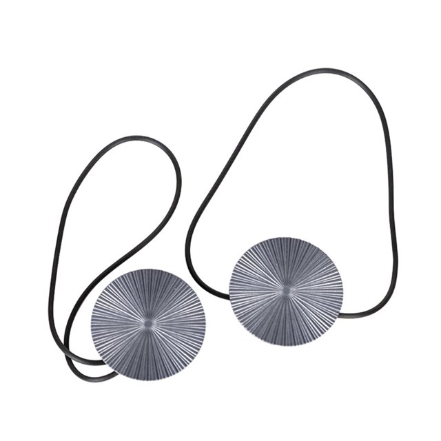 yingyy 1/2/3/5 2 Pieces Curtain Tieback Round Polyester Replacement Simple Style Household Kitchen Sunshade Drape Fixing Fastener Grey 1 Pc