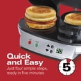 thumbnail image 2 of Hamilton Beach 25490A Grille-Pain Sandwich Déjeuner Double, 2 of 7