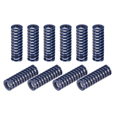 Unique Bargains Die Spring 20 Pack 10mm OD 30mm Long Spiral Stamping Light Load Compression Die Springs, Blue