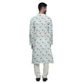 thumbnail image 3 of Atasi Kurta Pyjama de Fête pour Hommes Col Mandarin Manches Longues Kurta Pyjama Ethnique, 3 of 5