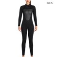 thumbnail image 3 of Combinaison de Plongée Haute Efficacité Anti-Froid Maillots de Bain Confortables Écran Solaire Puissant Réduire la Résistance à l'Eau Combinaison Classique Col Rond Femme Noir TG, 3 of 7