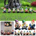 thumbnail image 3 of 7 Pcs Mini Statue de Nain Miniature Jardin de Fées Nains Fée Résine Extérieur U7V0, 3 of 8