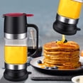 thumbnail image 1 of Kieccall Borosilicate Glass Honey Bottle 12 fl oz Press Type Dispenser Kitchen Syrup Container Gift, 1 of 7