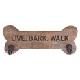 thumbnail image 1 of Wood Bone Shape Live Bark Walk With 2 Black Hooks, 1 of 4