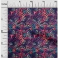 thumbnail image 2 of oneOone Tissu Georgette Viscose Violet Abstrait Matériel de Robe Tissu Imprimé Tissu au Mètre 42 Pouces de Large, 2 of 4