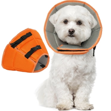 Kuoser Cône Collier pour Chien après Chirurgie, Collier Cône de Récupération Souple et Ajustable pour Chiens, P